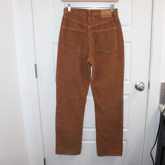 Aritzia Denim Forum Tan Corduroy Joni High Rise Loose Size 25 - Picture 3 of 3